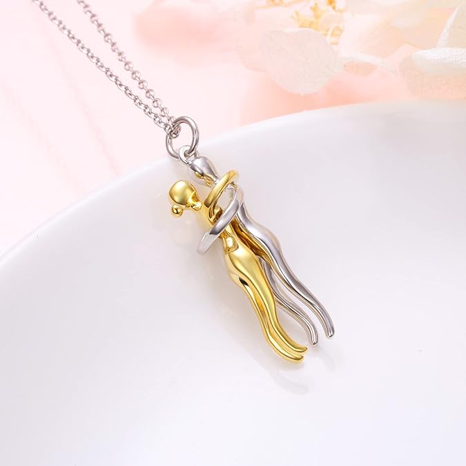 Couples Hug Necklace